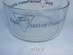 Vintage Tom's Peanut Half / Bowl Counter Jar, Lance Gordon's Display Store