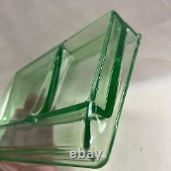Vintage Vaseline Glass Gum Counter Top Country Store Display Rack