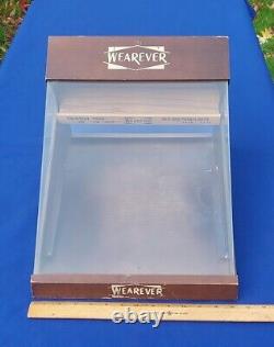 Vintage WEAREVER Advertising Wood/Glass Pen Nib Assortment Store Display Case