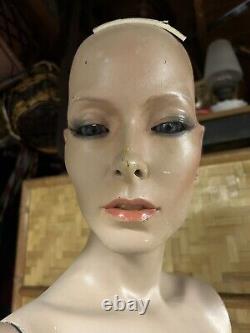 Vintage WOLF & VINE Full Size Female Mannequin Glass Eyes Store Display