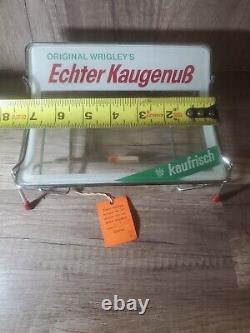 Vintage WRIGLEY'S Germany Chewing Gum Counter Top Store Display Glass Tray RARE