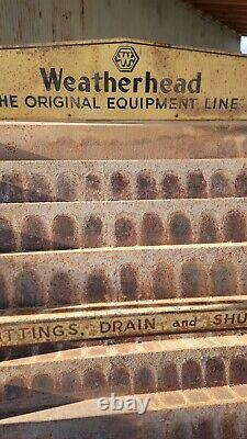 Vintage Weatherhead Fitting Advertising Display Shelf Rack With Jars And Product