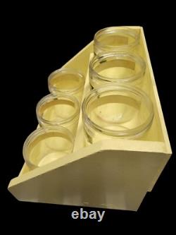 Vintage Whitman's Old Fashioned Stick Candy Display With Glass Jars RARE