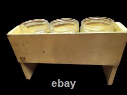 Vintage Whitman's Old Fashioned Stick Candy Display With Glass Jars RARE HTF