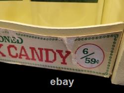 Vintage Whitman's Old Fashioned Stick Candy Display With Glass Jars RARE HTF