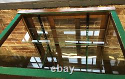 Vintage Wood & Glass General Store Floor Display Case 36 W x 26 D x 41 Tall