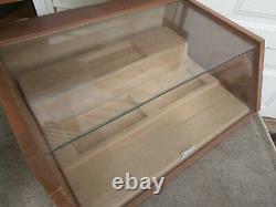 Vintage Zenith Store Wooden with Glass Display Cabinet Case Showcase 1960's 70's