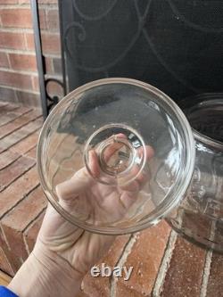 Vtg 1940s Sunshine Biscuit Loose Wiles Co. Candy Country Store Glass Jar Large