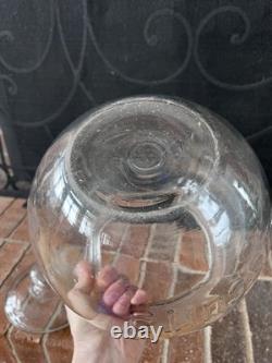 Vtg 1940s Sunshine Biscuit Loose Wiles Co. Candy Country Store Glass Jar Large