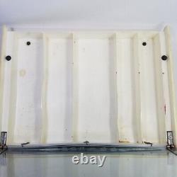 Vtg 1950s Gillette Razor Countertop Display Box Hinged Glass Top 17 x 13 Store