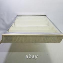 Vtg 1950s Gillette Razor Countertop Display Box Hinged Glass Top 17 x 13 Store