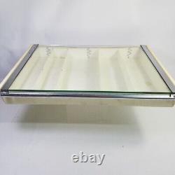 Vtg 1950s Gillette Razor Countertop Display Box Hinged Glass Top 17 x 13 Store