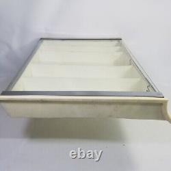 Vtg 1950s Gillette Razor Countertop Display Box Hinged Glass Top 17 x 13 Store