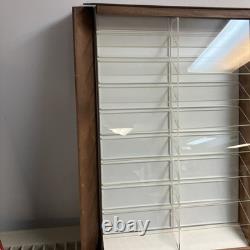 Vtg 1980s Ray Ban Sun Glasses Store Wood Display Case Counter Unit 18 Piece Rare