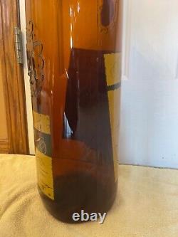 Vtg 22 Ancient Age Kentucky Bourbon Whiskey Glass Bottle / Store Display Empty