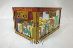 Vtg Adams Chiclets Chewing Gum Countertop Store Display Advertising 6.5 x 4.5