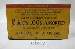 Vtg Adams Chiclets Chewing Gum Countertop Store Display Advertising 6.5 x 4.5