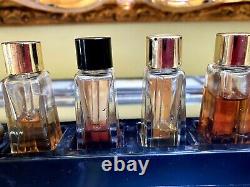 Vtg CARON store tester unit display 4 Bottles withglass daubers Circa 1930s Mini