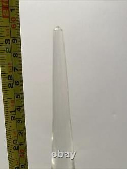 Vtg Factice Perfume Store Display Dummy Bottle Apothecary Czech Hand Blown Glass