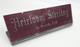 Vtg Heirloom Sterling Service Etched, Painted Glass Store Countertop Sign Onedia