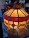Vtg Kodak Film Glass Lamp/ceiling Light Fixture Tiffany Style