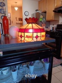 Vtg KODAK FILM Glass Lamp/Ceiling Light Fixture TIFFANY Style
