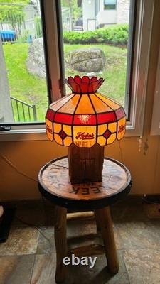 Vtg KODAK FILM Glass Lamp/Ceiling Light Fixture TIFFANY Style