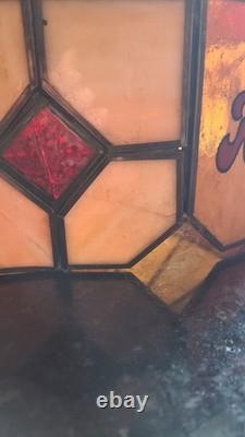 Vtg KODAK FILM Glass Lamp/Ceiling Light Fixture TIFFANY Style