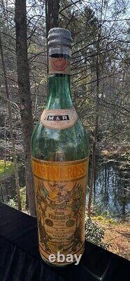 Vtg MCM Martini & Rossi Vermouth XLarge Store Advertising Display Glass Bottle
