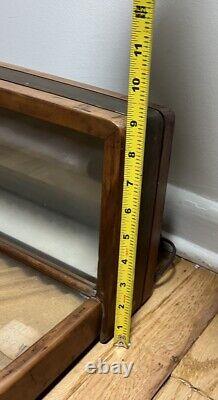 Vtg MCM Parker Pen Wood & Glass No. 318 Display Case By Ressinger Ferrill & Co