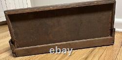 Vtg MCM Parker Pen Wood & Glass No. 318 Display Case By Ressinger Ferrill & Co