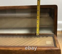 Vtg MCM Parker Pen Wood & Glass No. 318 Display Case By Ressinger Ferrill & Co