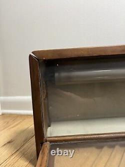 Vtg MCM Parker Pen Wood & Glass No. 318 Display Case By Ressinger Ferrill & Co