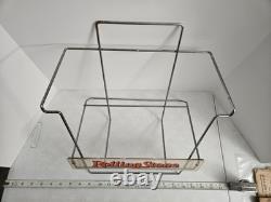 Vtg Rolling Stone Magazine Wire Store Display Rack Lucite or Acrylic Sign RARE