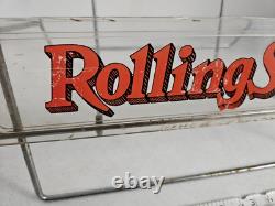 Vtg Rolling Stone Magazine Wire Store Display Rack Lucite or Acrylic Sign RARE