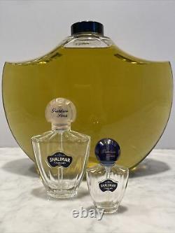 Vtg Shalimar Guerlain Factice Perfume Store Display Dummy Bottle Glass Cologne