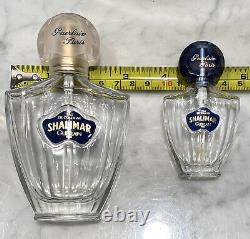 Vtg Shalimar Guerlain Factice Perfume Store Display Dummy Bottle Glass Cologne