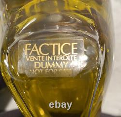 Vtg Shalimar Guerlain Factice Perfume Store Display Dummy Bottle Glass Cologne