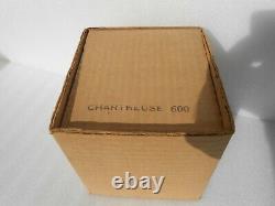 Vtg Shiny Brite Mercury Glass Bell Large Chartreuse 5 Store Display Orig Box