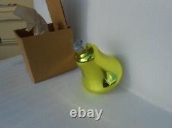 Vtg Shiny Brite Mercury Glass Bell Large Chartreuse 5 Store Display Orig Box
