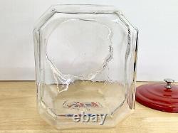 VtgLance Cracker Glass Jar 10 Counter Top Advertising Store Display 8 Sided