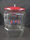 Vtglance Cracker Glass Jar 11 Counter Top Advertising Store Display 8 Sided