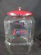 Vtglance Cracker Glass Jar 11 Counter Top Advertising Store Display 8 Sided #3