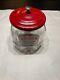 Vtglance Cracker Glass Jar 8.5 Counter Top Advertising Store Display 8 Sided