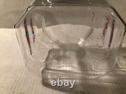 VtgLance Cracker Glass Jar 8.5 Counter Top Advertising Store Display 8 Sided