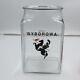 Wyborowa Poland Vodka Glass Cannister Jar Counter Display