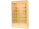 Wall Maple Display Show Case Retail Store Fixture Withlights Knocked Down #wc4m-sc