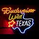 Wild Texas Beer Neon Sign Home Bar Wall Decor Man Cave Store Display Bar 24x20