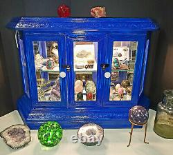 Wood and Glass Display Case withLighting for Collectibles