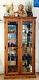 Wood And Glass Display Case Withlighting For Collectibles 66h X 35w X 14d